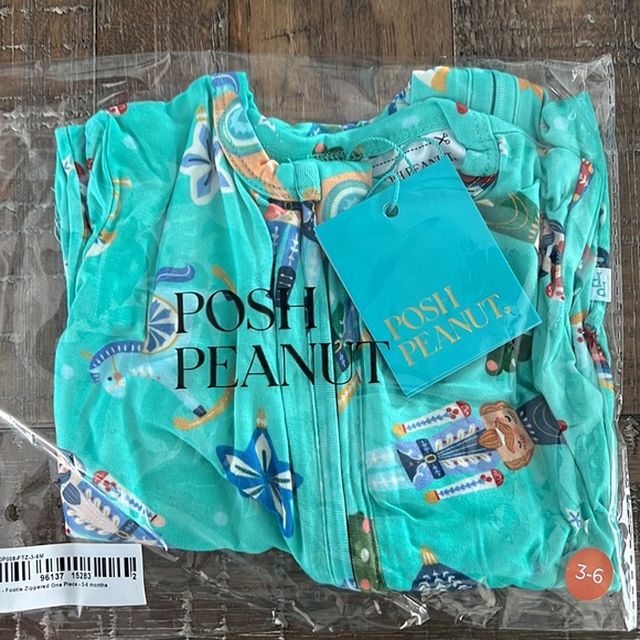 Posh peanut Fritz Footie Zippered One Piece 3-6 months - Picture 3 of 4